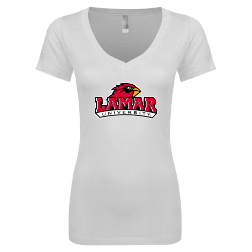 Lamar Next Level Womens White Ideal V T