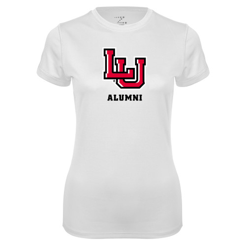 Lamar Womens White Performance T