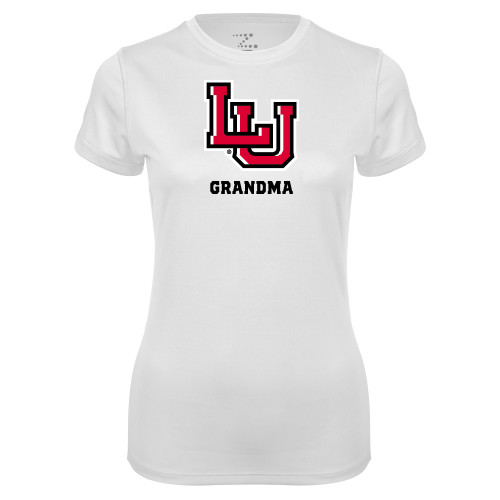 Lamar Womens White Performance T