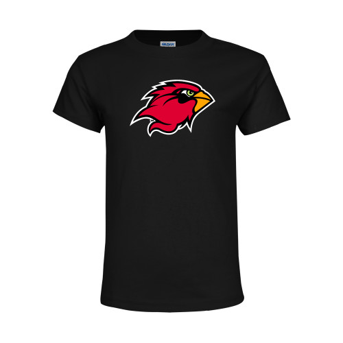  Youth Black T Shirt - Cardinal Head