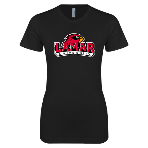 Lamar Next Level Womens Black Boyfriend T