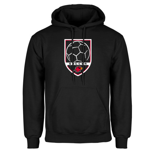  Black Fleece Hoodie - Soccer Shield Design