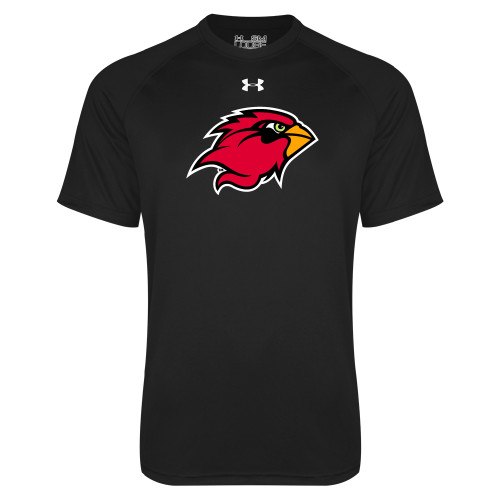  Under Armour Black Tech Tee - Cardinal Head