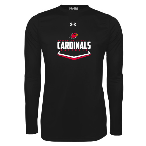  Under Armour Black Long Sleeve Tech Tee - Baseball Plate Design