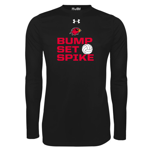  Under Armour Black Long Sleeve Tech Tee - Bump Set Spike