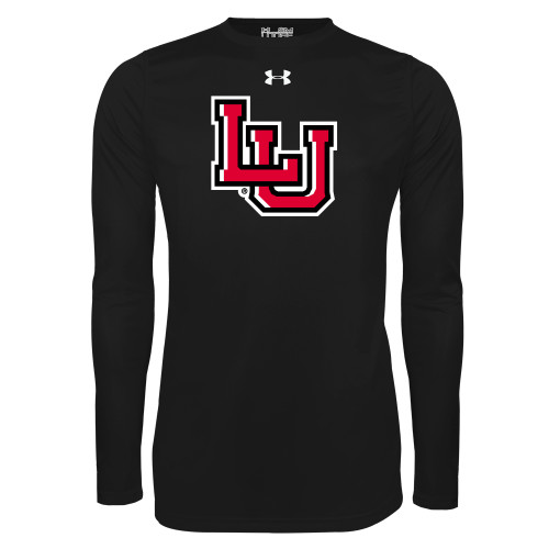  Under Armour Black Long Sleeve Tech Tee - Interlocking LU