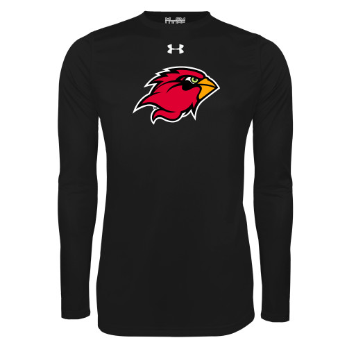  Under Armour Black Long Sleeve Tech Tee - Cardinal Head