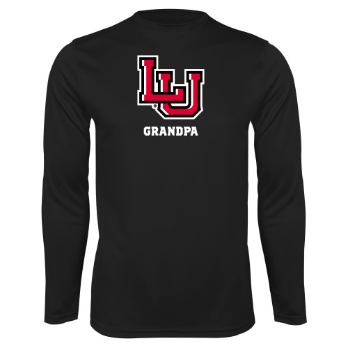 Lamar Black Performance Long Sleeve Shi