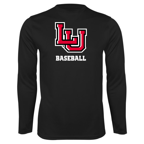  Black Performance Long Sleeve Shirt - Baseball