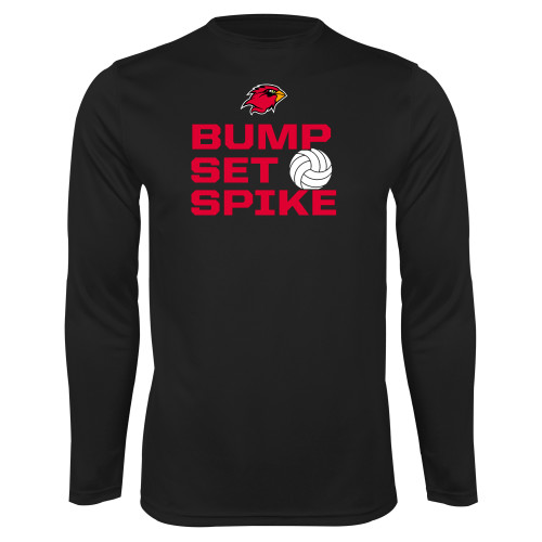  Black Performance Long Sleeve Shirt - Bump Set Spike