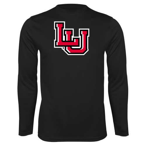  Black Performance Long Sleeve Shirt - Interlocking LU