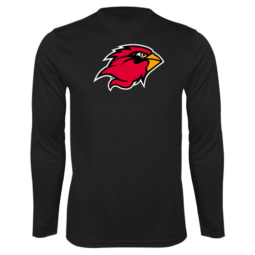  Black Performance Long Sleeve Shirt - Cardinal Head