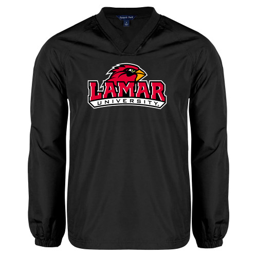 Lamar Black V Neck Raglan Windshi