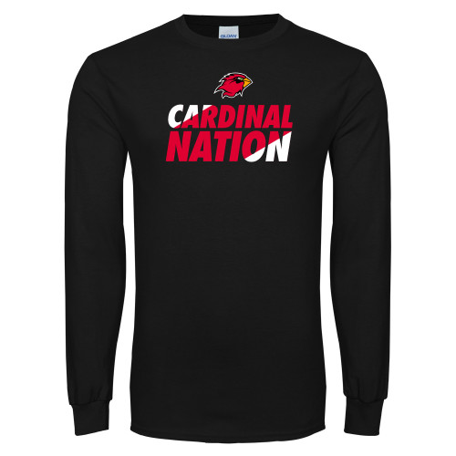  Black Long Sleeve T Shirt - Cardinal Nation