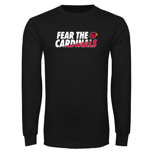  Black Long Sleeve T Shirt - Fear The Cardinals