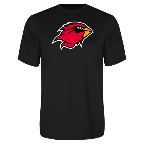  Black Performance Tee - Cardinal Head