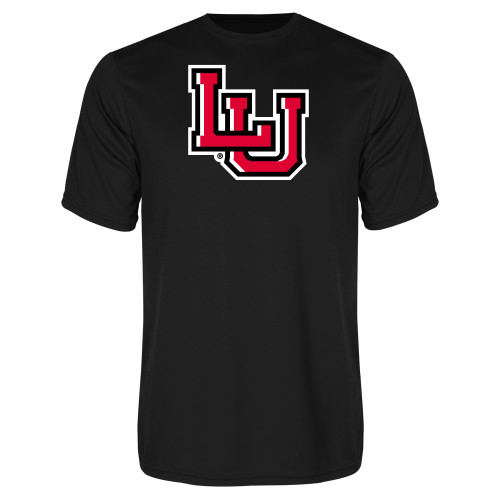  Black Performance Tee - Interlocking LU