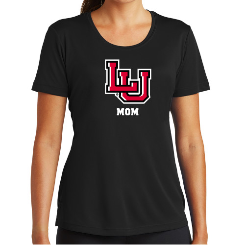  Womens Black Performance Tee - Mom