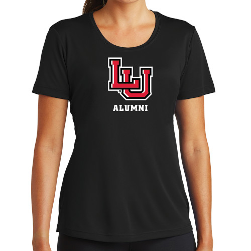  Womens Black Performance Tee - Alumni