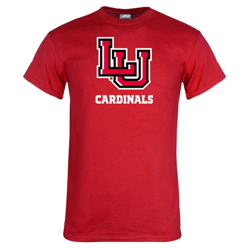  Red T Shirt - LU Cardinals Stacked