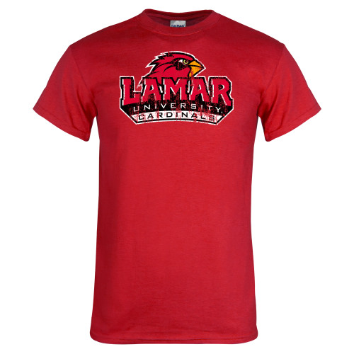  Red T Shirt - Primary Mark Distressed