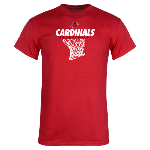  Red T Shirt - Basketball Net Design