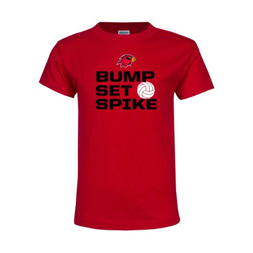  Youth Red T Shirt - Bump Set Spike