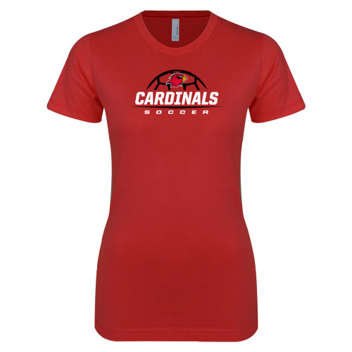 Lamar Next Level Womens Red Boyfriend T