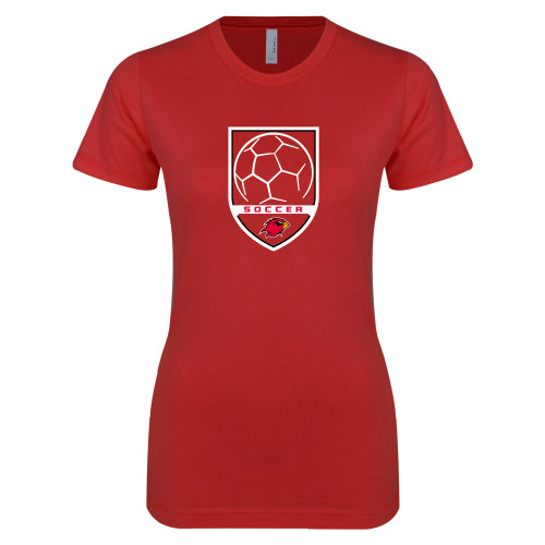 Lamar Next Level Womens Red Boyfriend T