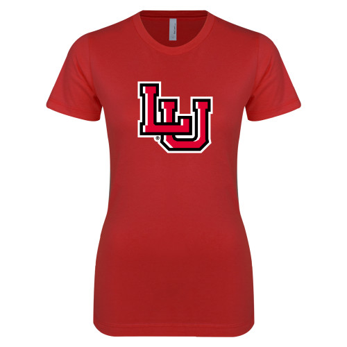 Lamar Next Level Womens Red Boyfriend T