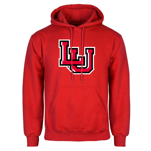  Red Fleece Hoodie - Interlocking LU