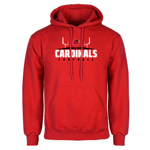  Red Fleece Hoodie - Football Goal Design