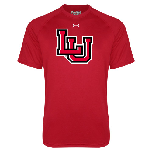  Under Armour Red Tech Tee - Interlocking LU