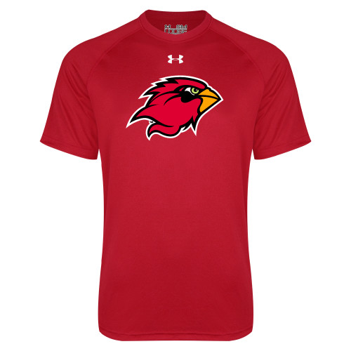  Under Armour Red Tech Tee - Cardinal Head