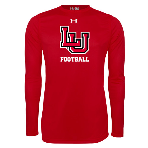  Under Armour Red Long Sleeve Tech Tee - Football