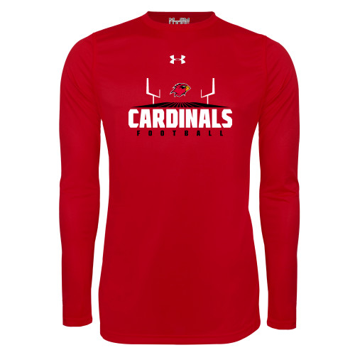  Under Armour Red Long Sleeve Tech Tee - Football Goal Design