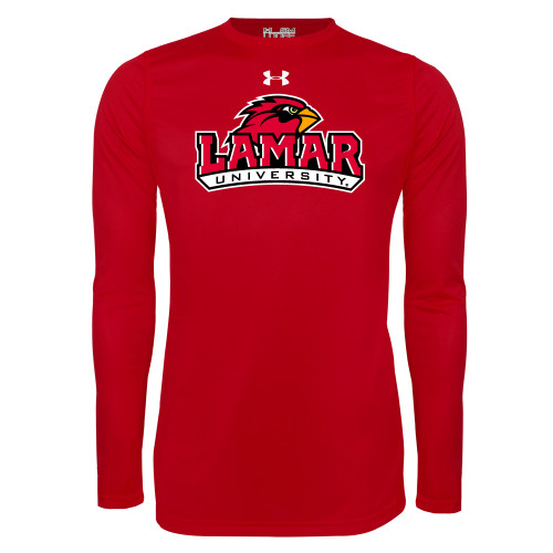  Under Armour Red Long Sleeve Tech Tee - Primary Mark