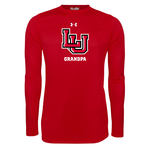  Under Armour Red Long Sleeve Tech Tee - Grandpa