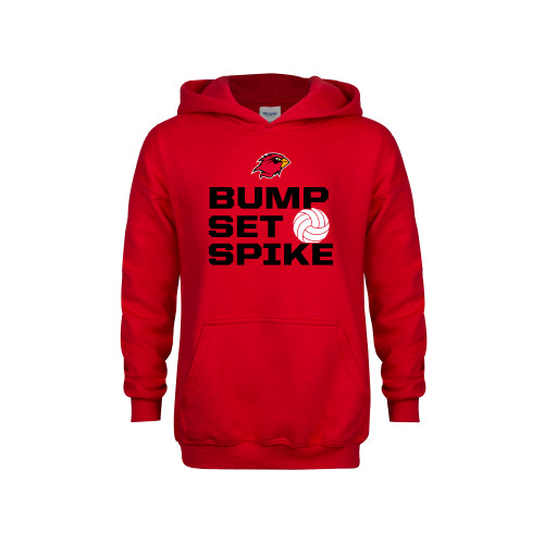  Youth Red Fleece Hoodie - Bump Set Spike