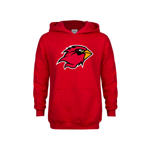  Youth Red Fleece Hoodie - Cardinal Head