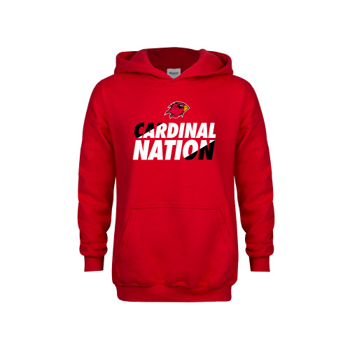  Youth Red Fleece Hoodie - Cardinal Nation