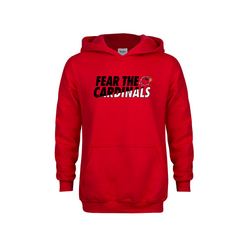  Youth Red Fleece Hoodie - Fear The Cardinals