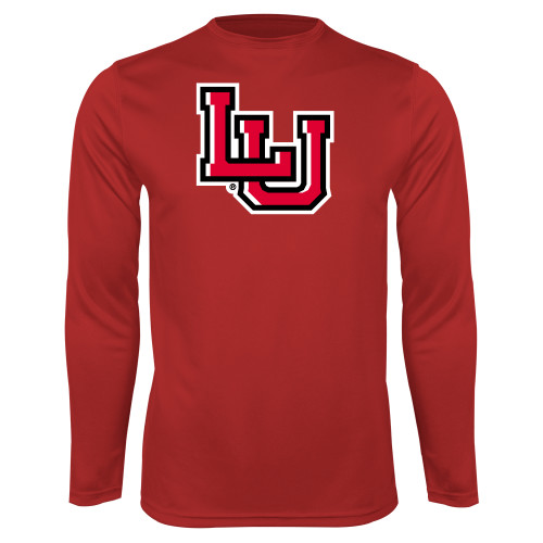  Red Performance Long Sleeve Shirt - Interlocking LU