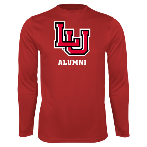  Red Performance Long Sleeve Shirt - Alumni