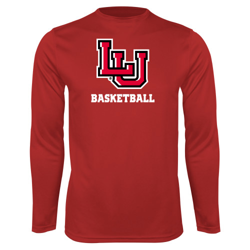  Red Performance Long Sleeve Shirt - Basketball