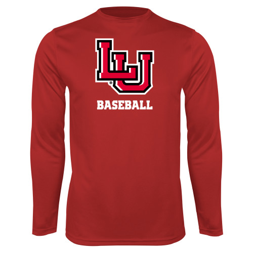  Red Performance Long Sleeve Shirt - Baseball