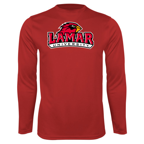  Red Performance Long Sleeve Shirt - Primary Mark