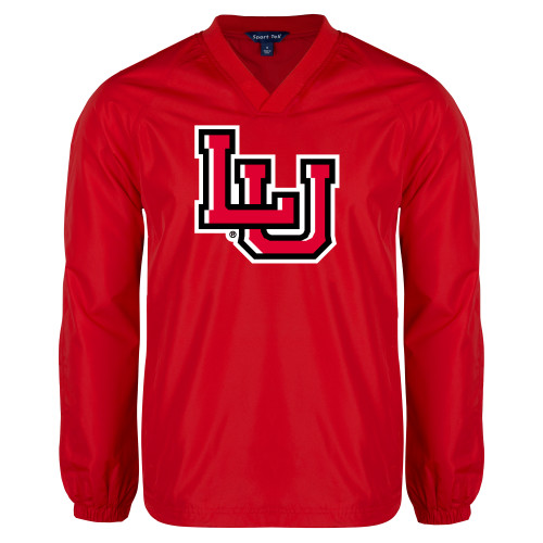 Lamar Red V Neck Raglan Windshi