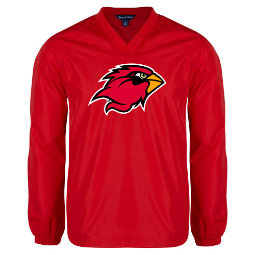 Lamar Red V Neck Raglan Windshi