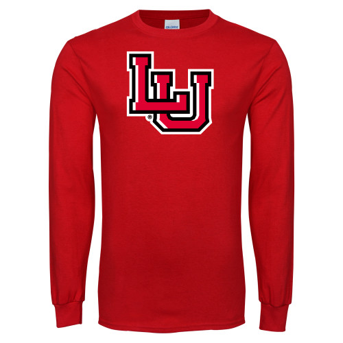  Red Long Sleeve T Shirt - Interlocking LU